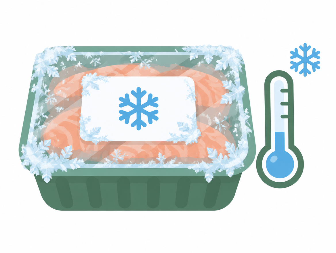 冷凍食品用ラベルのイメージ